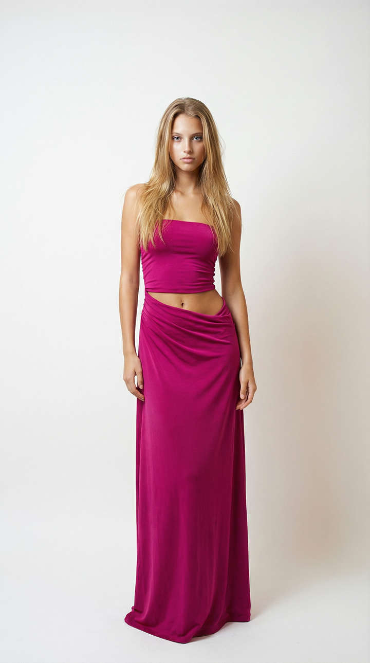 Vera - Vestido Maxi Drapeado