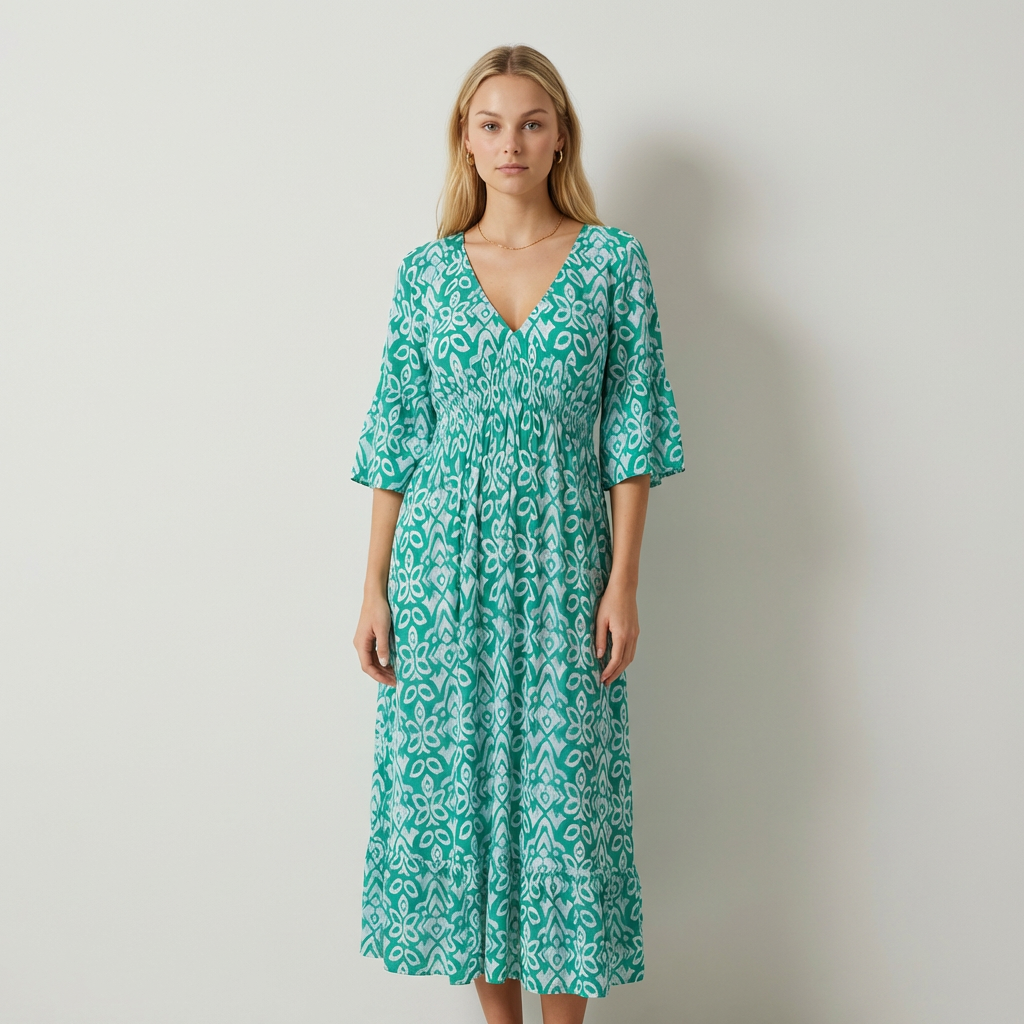 Valentina - Vestido Midi Estampado