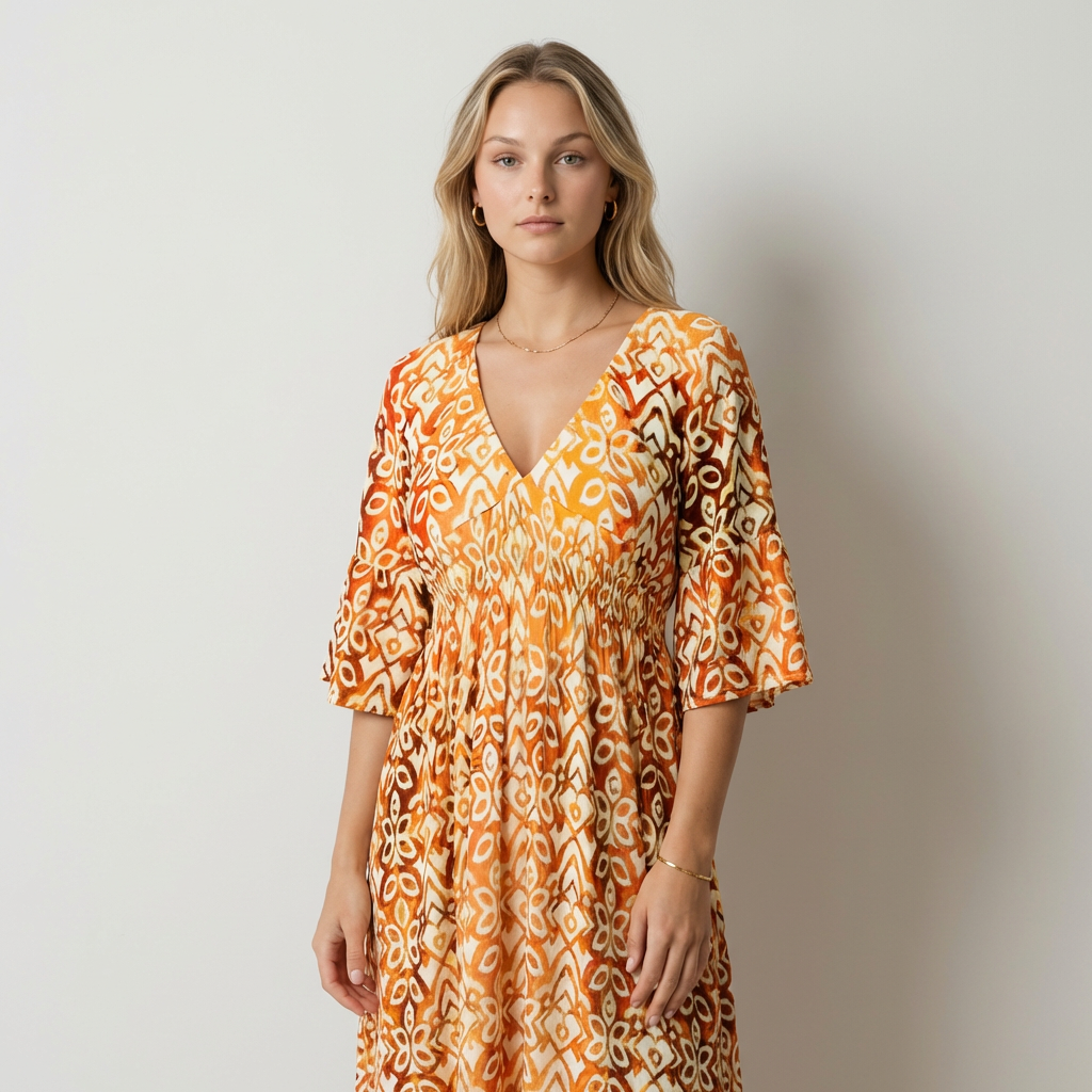 Valentina - Vestido Midi Estampado