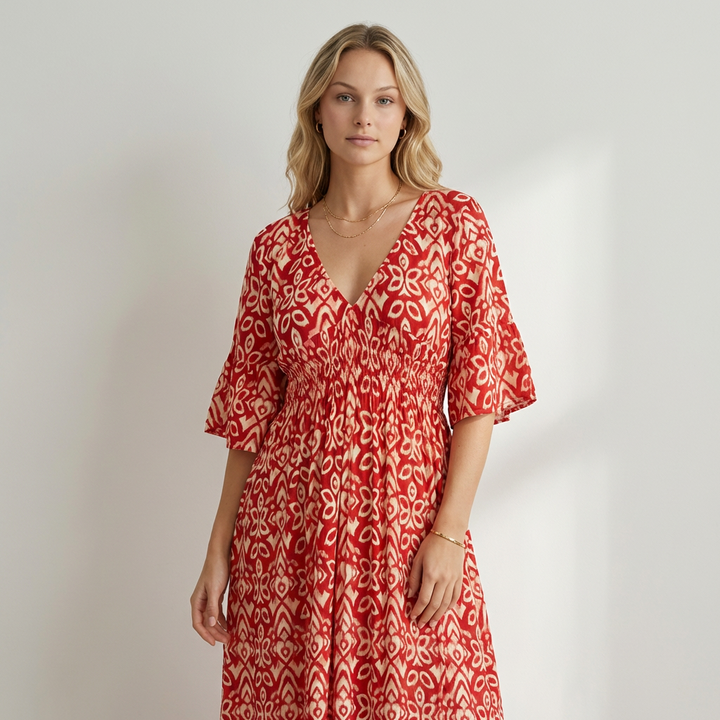 Valentina - Vestido Midi Estampado