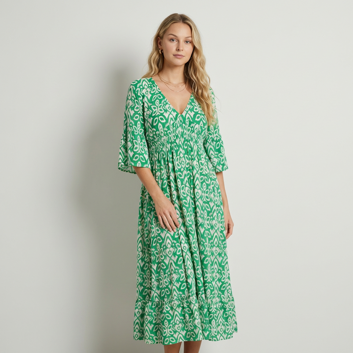 Valentina - Vestido Midi Estampado